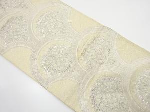 アンティーク　花青海波模様織り出し袋帯（材料）